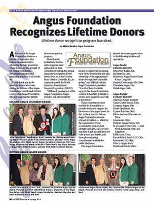 Angus Foundation Recognizes Lifetime Donors
