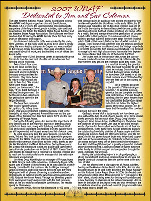 2007 WNAF Dedicated to Jim & Sue Coleman